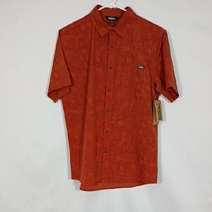 NWT Eddie Bauer Arabian Spice Walker Wilderness Short Sleeve Button Down Size Sm